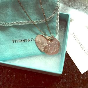 Tiffany & Co. Double Heart Pendant Necklace
